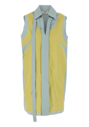 FENDI two-tone mini dress - Blue