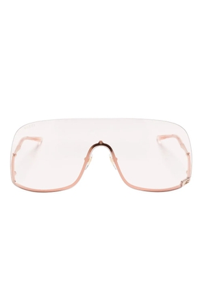 Gucci Eyewear oversized retro-frame sunglasses - Gold