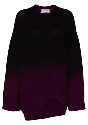 The Attico ombré-effect long-length jumper - Purple
