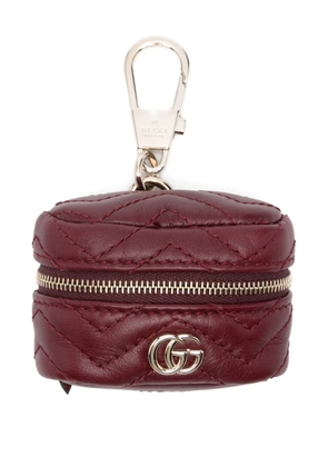 Gucci quilted GG keyring - Red