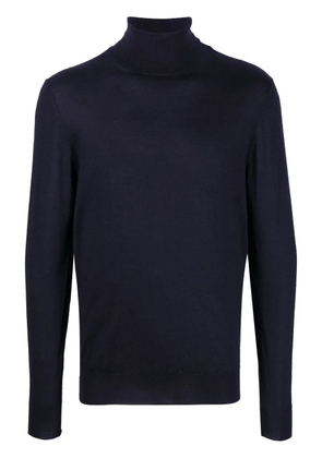 Fedeli roll-neck cashmere-silk jumper - Blue