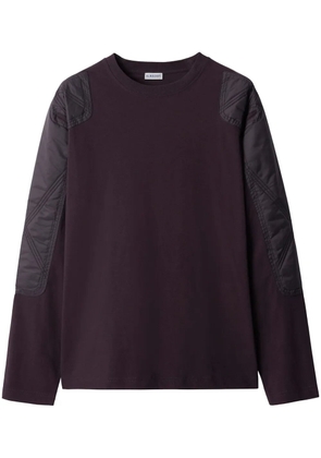 Burberry panelled cotton sweatshirt - Purple