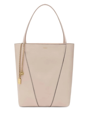 Chloé Spin leather tote bag - Neutrals