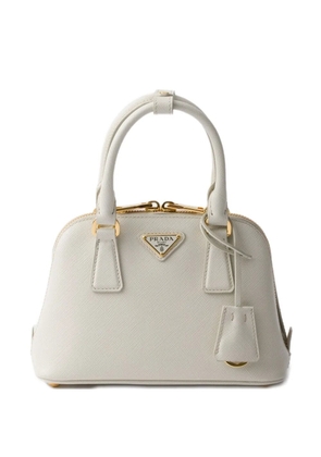 Prada Promenade saffiano leather mini bag - White