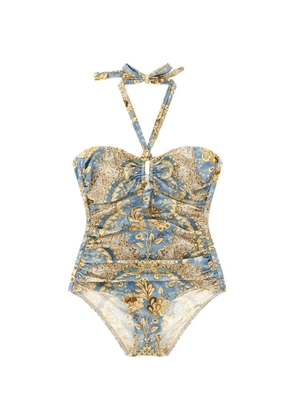 ZIMMERMANN Daylight paisley-print swimsuit - Blue