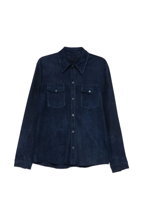 Salvatore Santoro suede shirt jacket - Blue