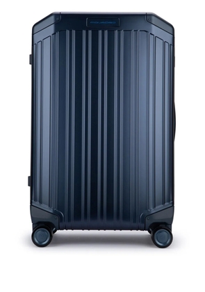 PIQUADRO leather trolley luggage - Blue