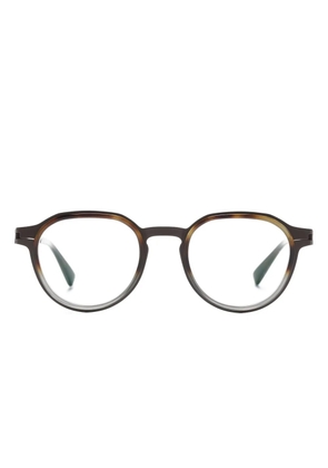 Mykita Caven round-frame glasses - Brown