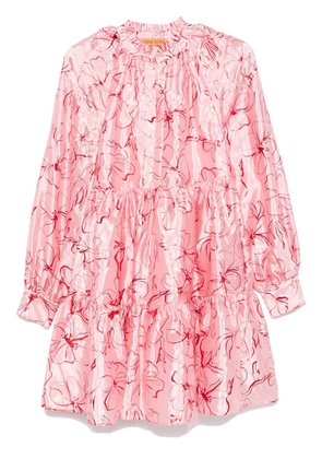 Stine Goya Foil Foliage mini dress - Pink