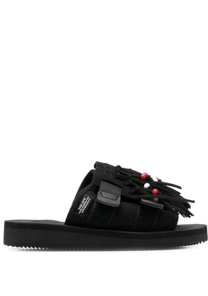 Suicoke HOTO-Scab fringed sandals - Black