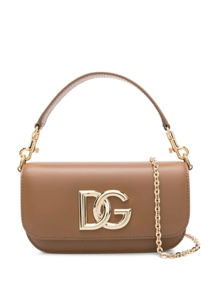 Dolce & Gabbana 3.5 leather cross body bag - Brown