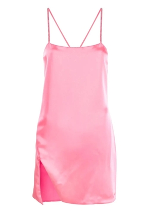The Attico side-slit slip mini dress - Pink