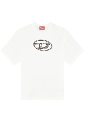 Diesel logo-print cotton T-shirt - White