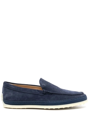 Tod's slip-on leather loafers - Blue