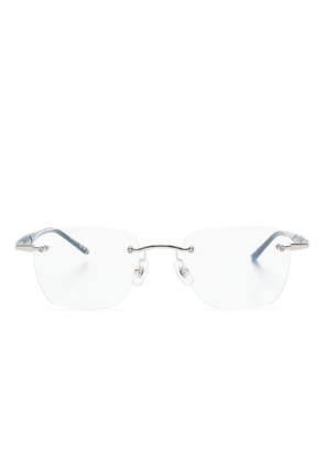 Montblanc rectangle-frame glasses - Blue