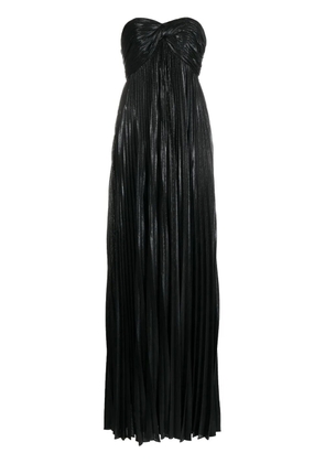Retrofete Zoa pleated maxi dress - Black