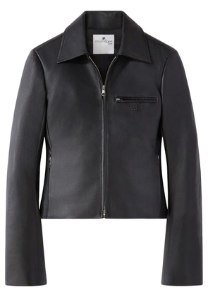 Courrèges zip-fastening leather jacket - Black