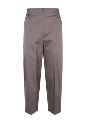 Liviana Conti elasticated-waist trousers - Brown