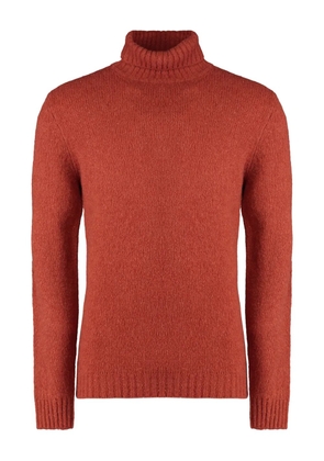 Moorer ribbed turtleneck sweater - Orange