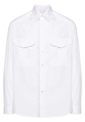 MORDECAI striped-print poplin shirt - White