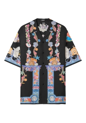 Versace Coral Theatre short-sleeve shirt - Black