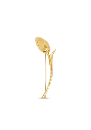 ERDEM bloom flower-detail brooch - Gold