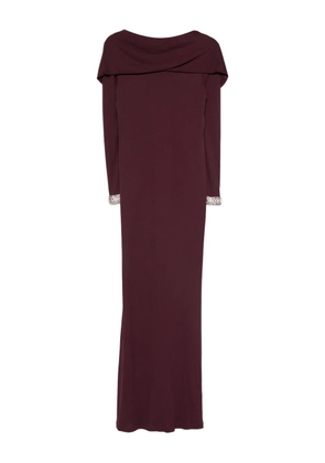 STEPHANE ROLLAND embellished-cuffs maxi dress - Purple