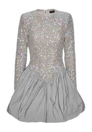 ROTATE BIRGER CHRISTENSEN sequin-embellished bubble mini dress - Grey