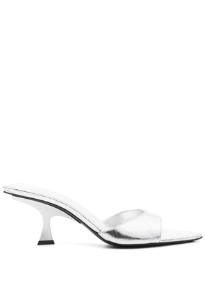 The Attico 70mm Bes mules - Silver