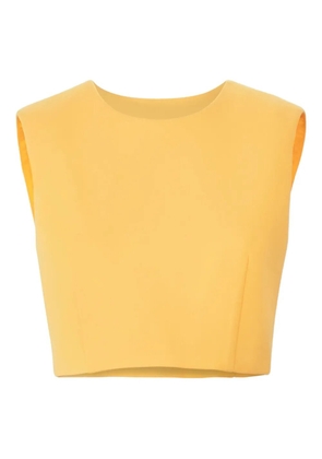 Carolina Herrera Sleeveless cropped top - Yellow