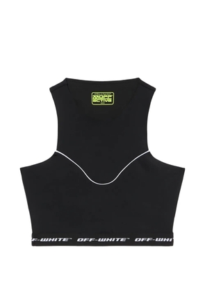 Off-White logoband crop top - Black