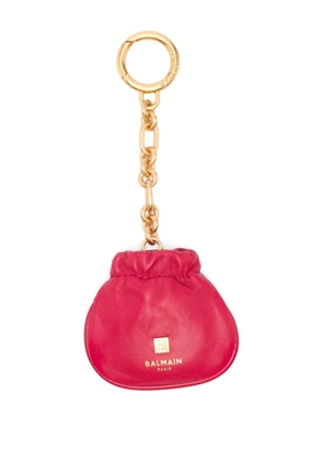 Balmain pouch chain keyring - Red