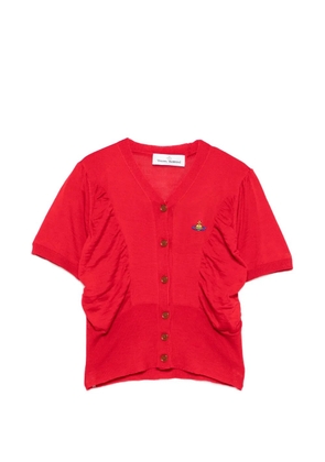Vivienne Westwood Pamela ruched cardigan - Red