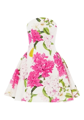 Leo Lin Reese floral-print mini dress - White