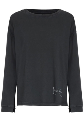 Maison Margiela logo-print cotton sweatshirt - Grey