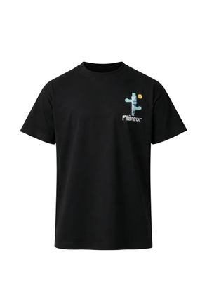 FLÂNEUR graphic T-shirt - Black