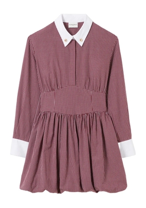 Claudie Pierlot mini checked dress - Red