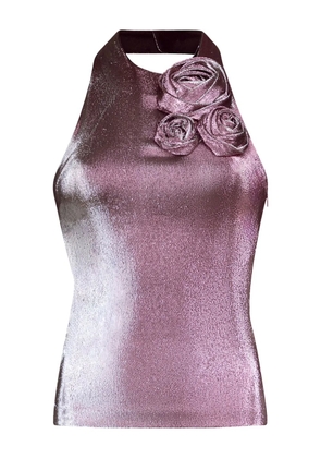 AREA halterneck top - Pink