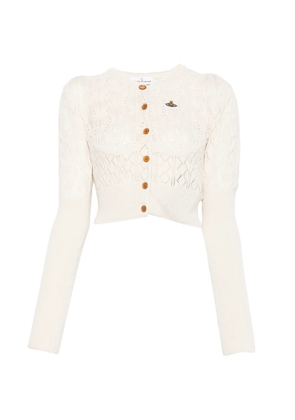 Vivienne Westwood Ella textured cardigan - Neutrals