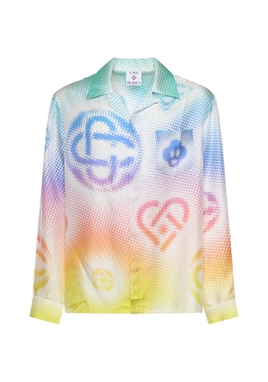 Casablanca Halftone logo shirt - White