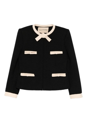 Valentino Garavani bow-detailed jacket - Black