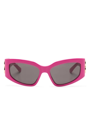 Balenciaga Eyewear Bossy butterfly-frame sunglasses - Pink