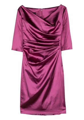 Talbot Runhof Komoe3 satin midi dress - Pink