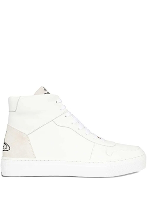 Vivienne Westwood logo-print high-top sneakers - White