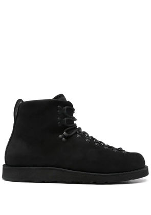 Stone Island leather ankle boots - Black