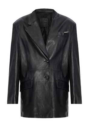 The Attico leather jacket - Black