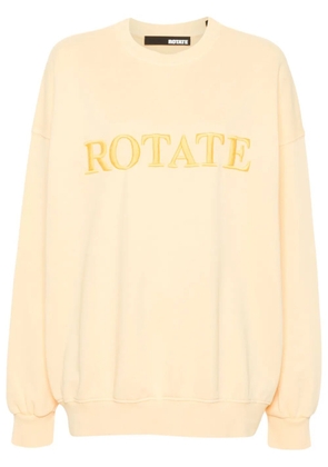 ROTATE BIRGER CHRISTENSEN logo-embroidered sweatshirt - Yellow