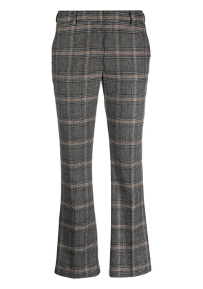 PT Torino checked tailored trousers - Grey
