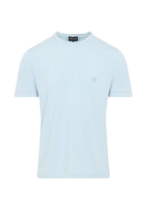 Giorgio Armani logo-detail T-shirt - Blue