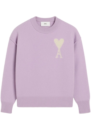 AMI Paris Ami de Coeur sweater - Purple